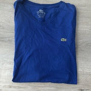 Lacoste V Neck Tee Shirt